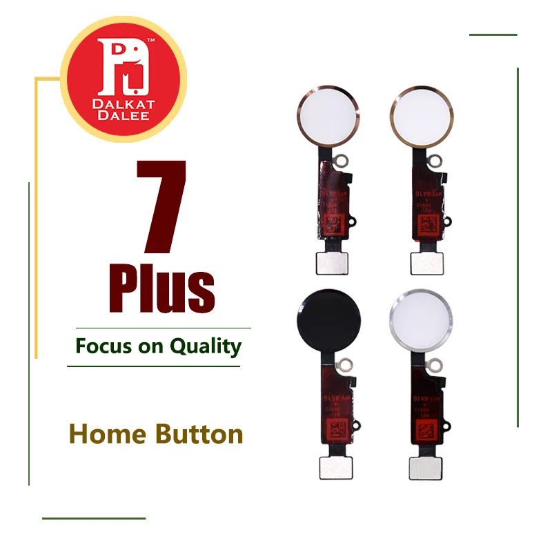 

Home Button Flex Cable Ribbon for iPhone 7 Plus Return Flex Cables Assembly Home Key Cap Assembly Black Silver Rose Gold