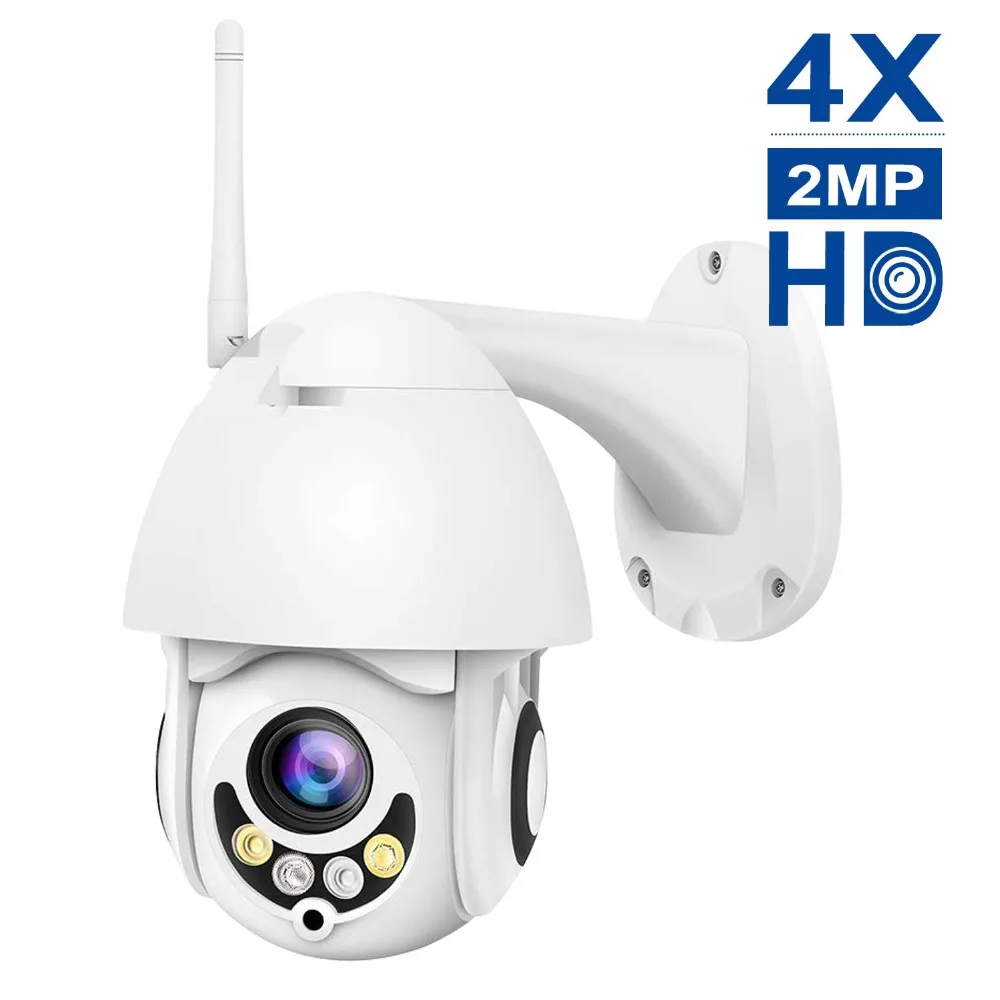 

Mini PTZ Camera Wifi 1080P PTZ IP Cam 4X Motorized Zoom IR 20M Security CCTV Night Vision Two-Way Audio