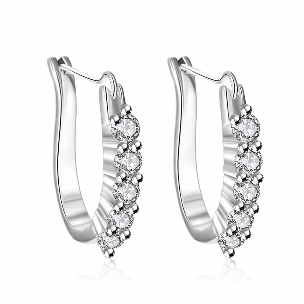 Buy Plated Silver Earrings Fashion Jewelry Earrings Beautiful Earrings High