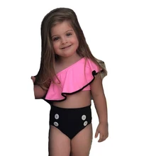 Детский купальник для девочки, купальный костюм для детей, Детский купальник, купальные купальники для малышей для девочек, летний костюм из двух предметов