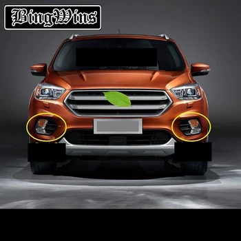 

FIT FOR Ford Kuga 2017-2018 FRONT and rear HEAD FOG LIGHT FOG LIGHT LAMP CHROME COVER TRIM INSERT BEZEL FRAME STYLING GARNISH