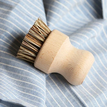 Pans Bowl Washing Skillet Scrubbing Cleaning Tool Sink Pot Brush Wooden Handle Kitchen Supplies Heat Resistant Dish Vegetable 6