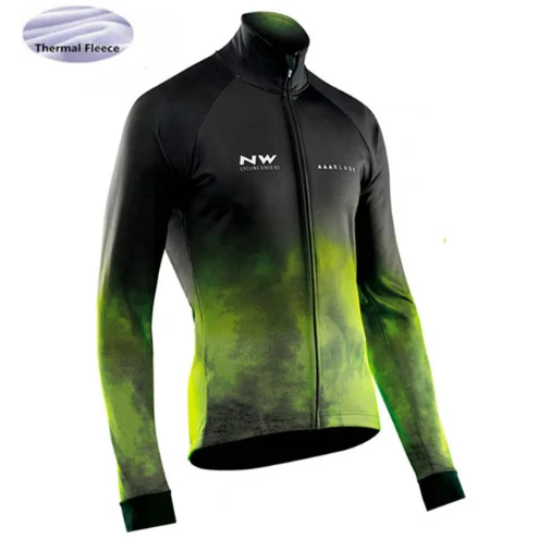 NW профессиональная команда, мужские куртки для велоспорта, Зимняя Теплая Флисовая Джерси для велоспорта, теплая одежда для горного велосипеда, куртка, несколько вариантов - Цвет: Style-2