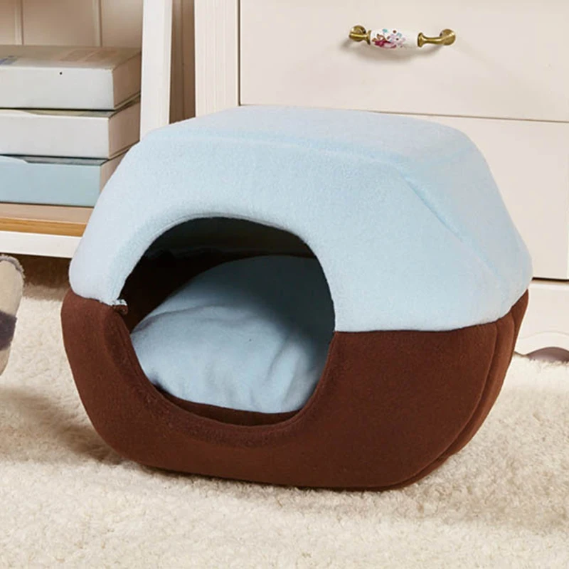 buy High Quality 2 Ways Use Dog House Kennel Cute Fleece Dog Sofa Soft Warm Pet Funny Dogs Beds Dog Cushion Puppy Sofa Pet Product