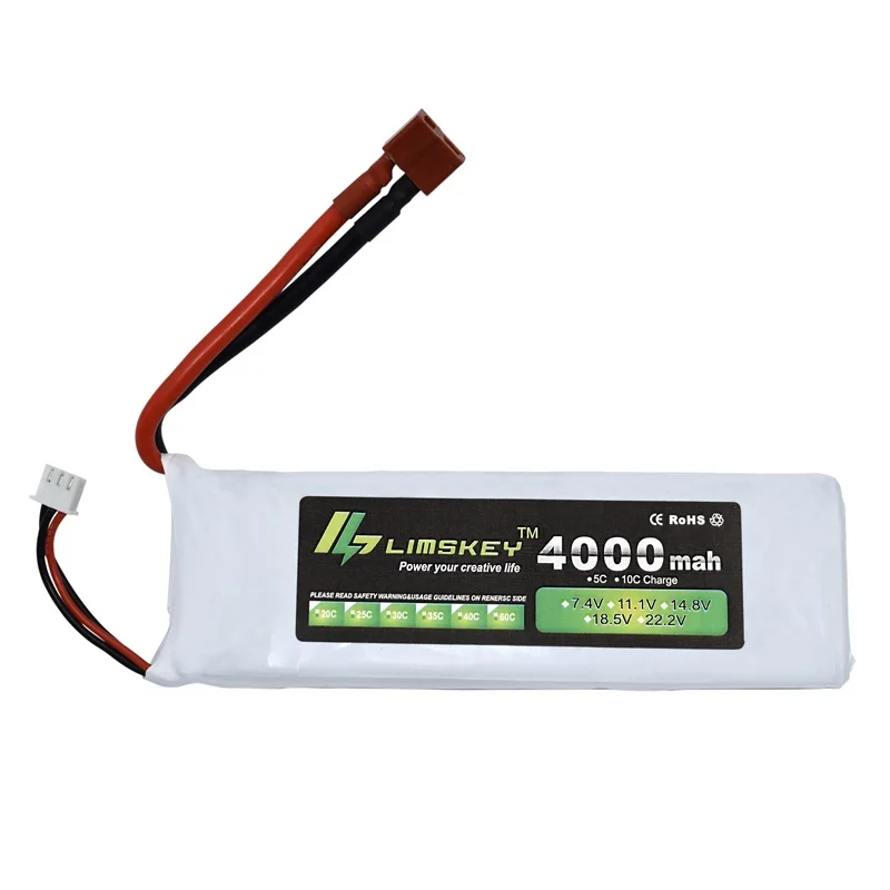 Limskey 3S 11,1 v 4000mah Lipo батарея 35c для вертолета четыре оси RC автомобиль Лодка мощность T/XT60/JST разъем 3s lipo battary 11,1 v