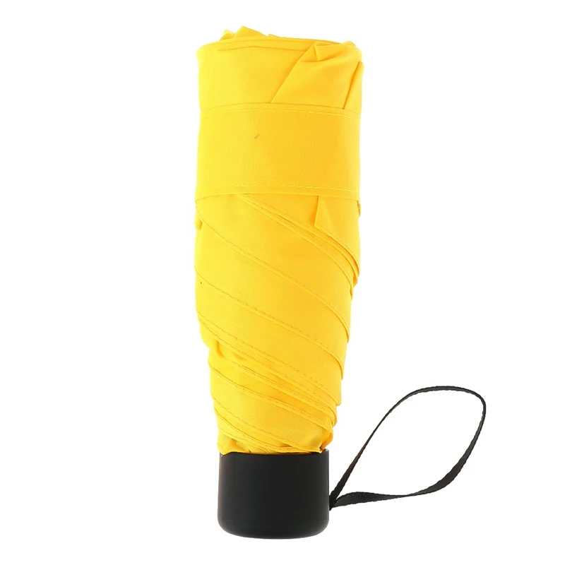 180g Small Fashion Folding Umbrella Rain Women Gift Men Mini Pocket Parasol Girls Anti-UV Waterproof Portable Travel - Цвет: yw