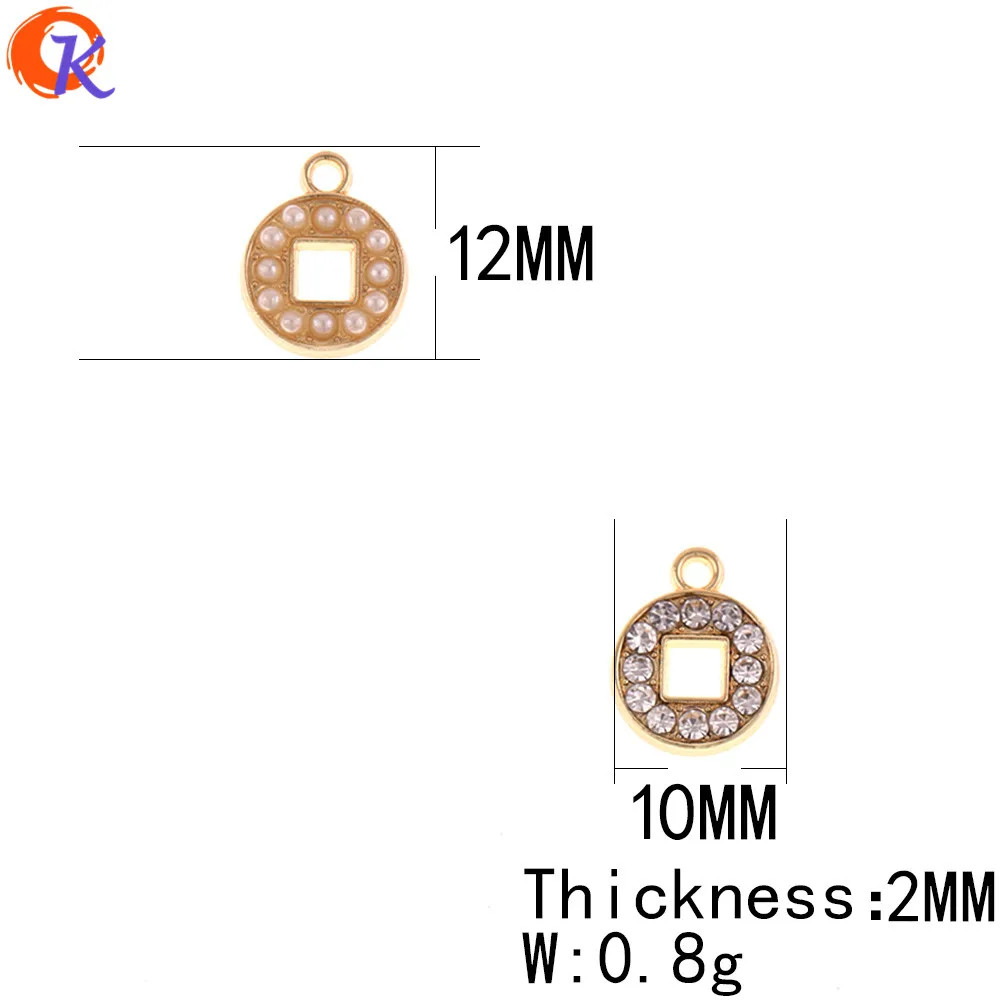 Cordial дизайн 100 шт 10*12 мм Jewelry аксессуары/серьги Разъемы/круглый Форма/DIY ювелирных изделий/ручная работа/застежки для сережек