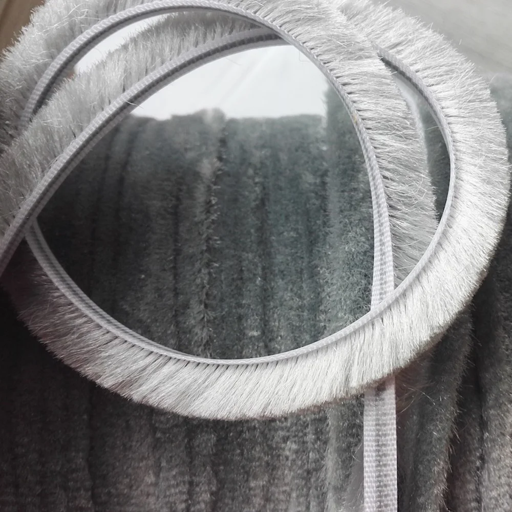 Wool Pile Seals Weatherstrip Felt Draught Excluder Insert Window Door Brush Seal 5mm 5x12mm 6mm 6x12mm 10m Silver Gray|door brush seal|brush sealdoor