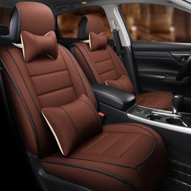 Льняное покрытие для сиденья автомобиля chevrolet lacetti spark captiva niva aveo cruze автомобильные
