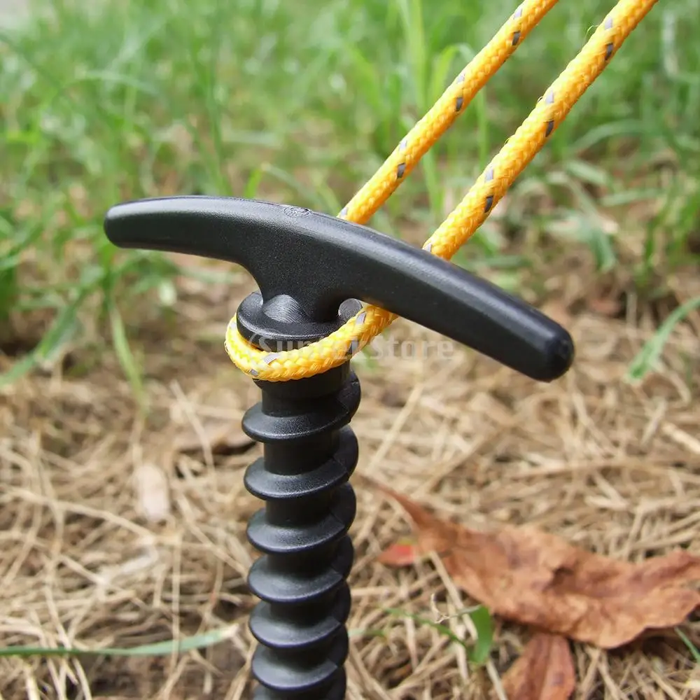 5pcs Plastic Stakes Small Tarp Stakes Tent Spikes for Sand Lawn Beach Blankets Compact Lightweight Tent Pegs