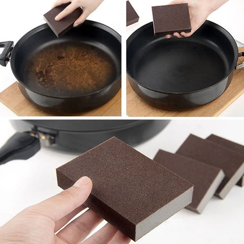 

1pc Sponge Cleaning Pads Pot Cleaning Brush Magic Eraser Cleaning Sponge Descaling Washing Cleaner Tool Kitchen Accessories