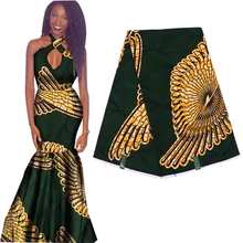 Хлопок Мода Анкара Африка батик с принтами ткань настоящий голландский воск высокого качества швейный материал для платья партии 6 ярдов в партии