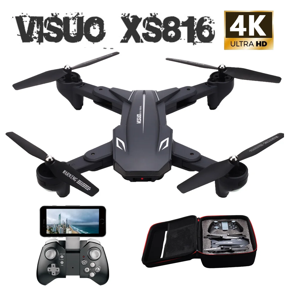 

WiFi FPV RC Drone 4K Camera Optical Flow 720P Dual Camera RC Quadcopter Foldable Selfie Dron Visuo XS816 VS XS809S XS809HW SG106