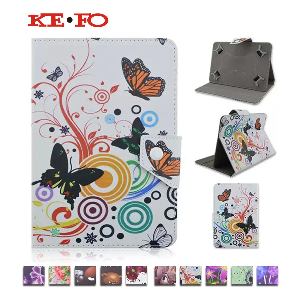 

Fashion Pained PU Leather Stand Case Cover for 7 inch Prestigio Multipad 7.0 Ultra PMP3670B 7.0 inch Universal tablet+Film