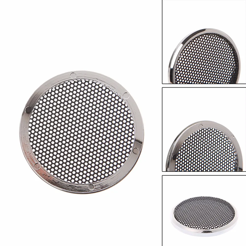 

2 Pcs 1/2/3/4/5/6.5 Inch Speaker Steel Mesh Round Grill Protective Cover Circle Speaker net coverJUL13 dropshipping