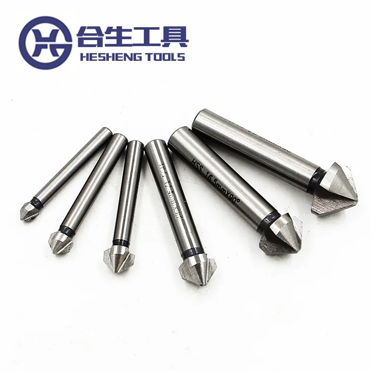 6 PCS Three Blade 90 Degree Wear High Speed Steel Chamfer Organ Carpentry Milling Cutter Counter Bore Suit Other | Инструменты