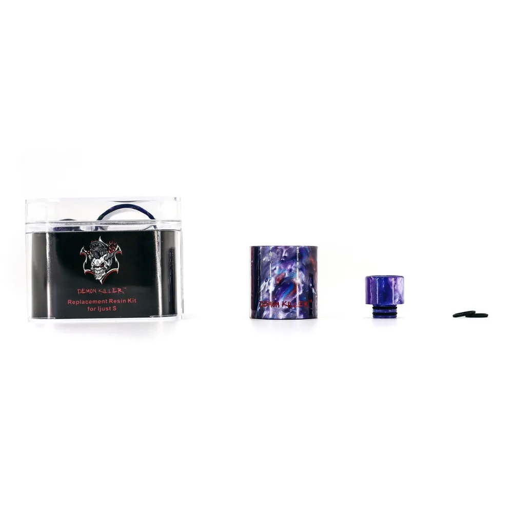 

100%Original Demon Killer Resin Tube Replacement Tube with drip tip set For ijsut s Tank Electronic cigarette Atomizer DIY