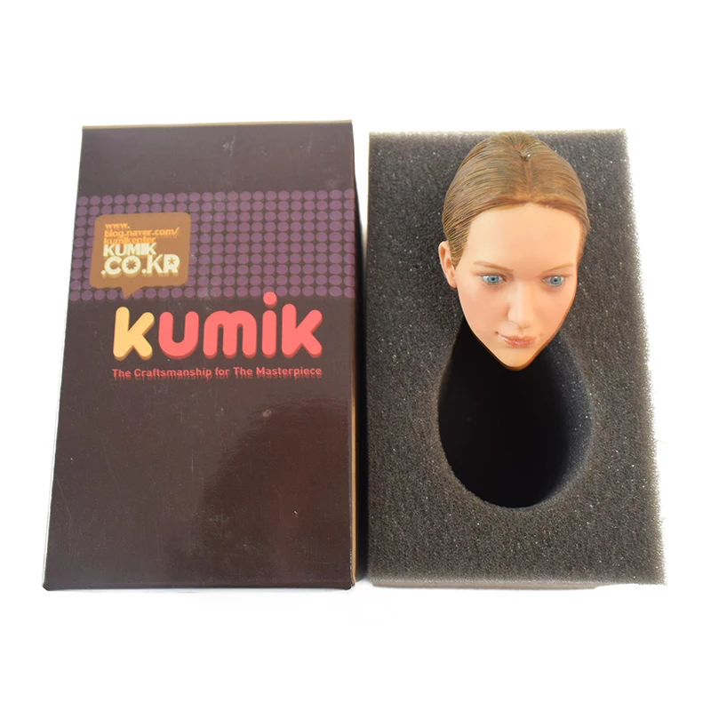 1/6 весы аксессуары женская головка скульптура резьба KUMIK 16 29 свернутые волосы для