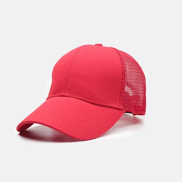 Повседневная бейсбольная кепка с конским хвостом для мужчин, регулируемая спортивная мужская кепка в стиле хип-хоп, бейсбольная кепка, Snapback, высокое качество, женская кепка - Цвет: Красный