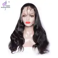 Brazilian Body Wave Full Lace Front Wigs Pre Plucked Glueless Remy Human Hair Wigs with Baby Hair For Black Women Modern Show
