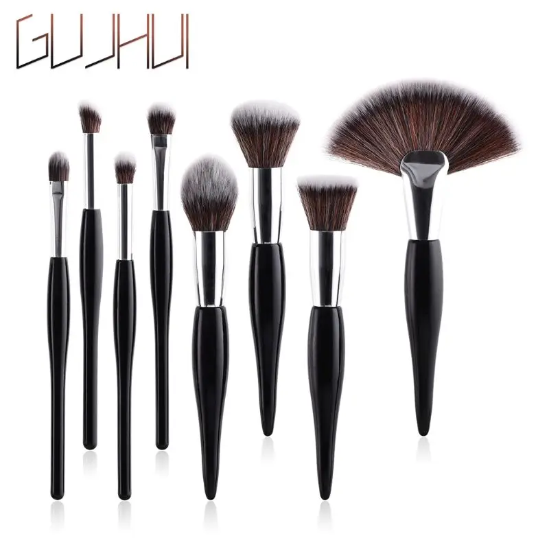 

4/8PCS Makeup Brushes Set Concealer Powder Eyeshadow Fan Flame Cosmetic Kit Tool