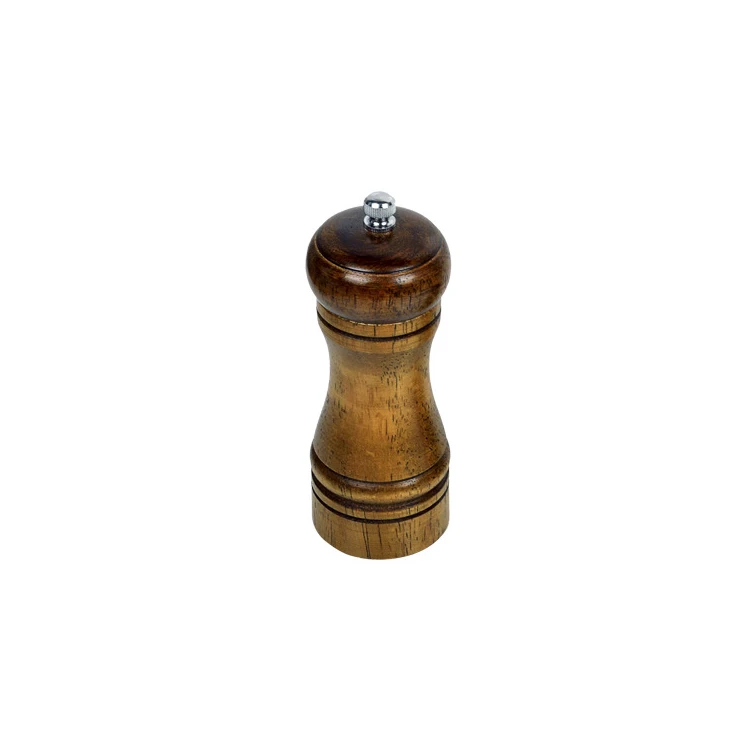5 Inch Oak Ceramic Core Pepper Mill Pepper Grinder Manual Versatile