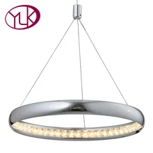 Youlaike Modern Crystal Chandelier For Dining Room Single Light Hanging LED Crystal Lamp Home Decoration Lustres De Cristal