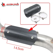 Alconstar-мотоциклетный глушитель, крышка из углеродного волокна, цветной протектор, теплозащитная крышка, защита TMAX530 CB400 CBR300 Z250 Z750