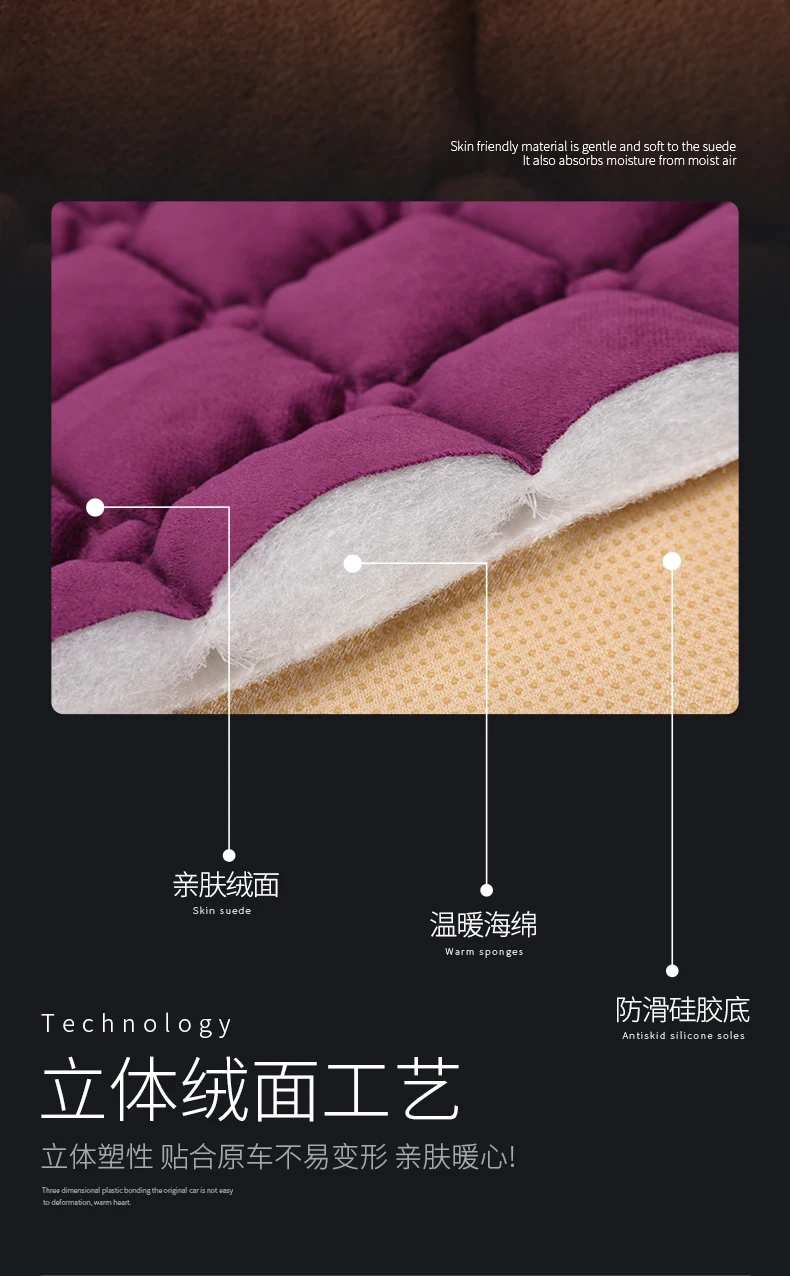 Дышащий чехол для автомобильного сиденья, теплое плюшевое сиденье для стайлинга автомобиля чехол, противоскользящий автомобильный коврик для kia hyundai volvo lada kalina granta priora