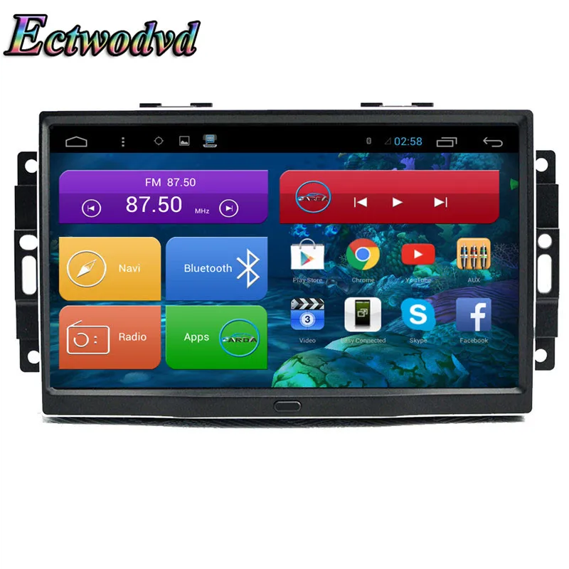Ectwodvd 9 дюймов Восьмиядерный Android 8 1 Автомобильная dvd навигационная система Радио