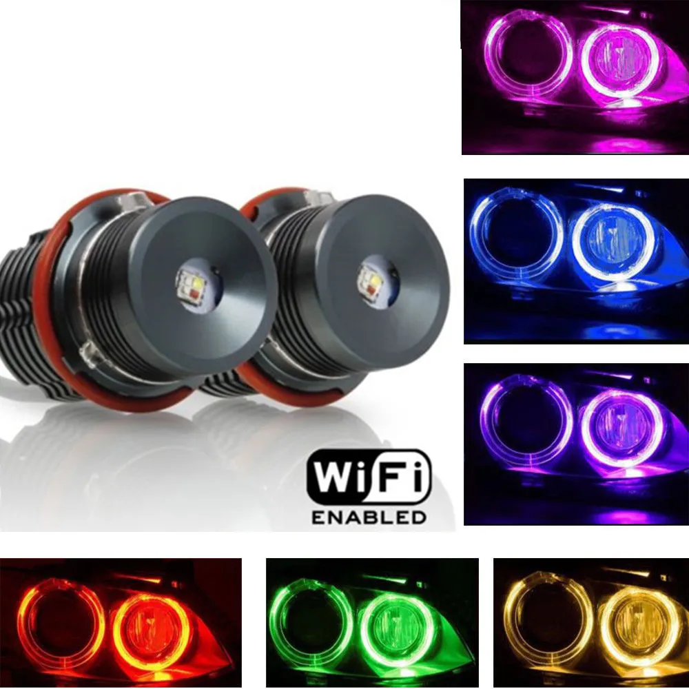 

Million colors changing wifi RGB FOR BMW E60 LED angel eyes led marker lights canbus for BMW E39 E53 E61 E63 E64 E65 E66 E87