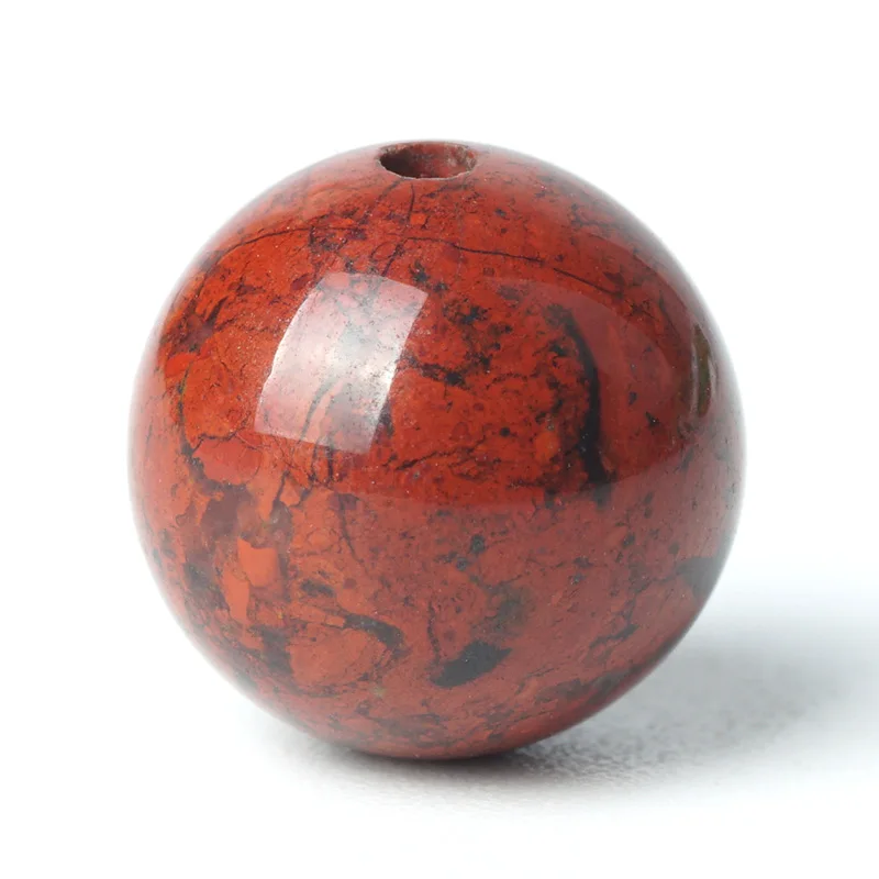 Perlas De Piedra Natural Gema Jaspe De Sangre Roja Perlas Perlas De Piedra Natural Gema Jaspe De Sangre Roja Perlas