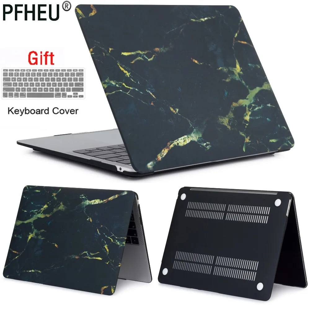 PFHEU Laptop Case For Apple MacBook Air Pro Retina 11 12 13 15 for mac book Pro 13.3 15.4 inch with Touch Bar+ Keyboard Cover