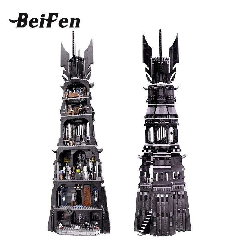 

lepine Movie Building Blocks Bricks Lord of the Rings Tower Assembled Orthanc set DIY Children Gift Christmas Gift lepine 16010
