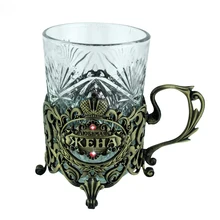 Уникальная Подарочная коробка Упаковка искусство блюдце латунь цвет металлические чашки ремесла классический подарок сувенир Свадебный декор для любимой жены