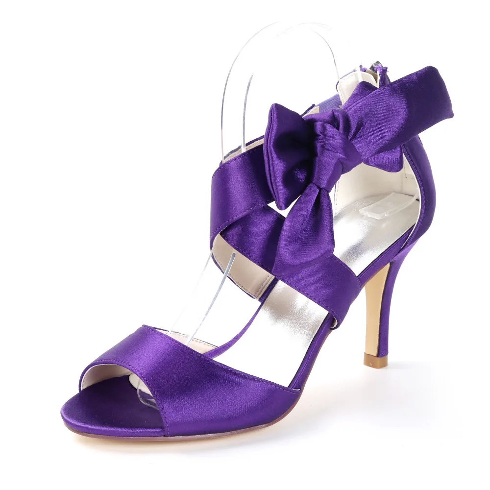 Eggplant wedding sandals