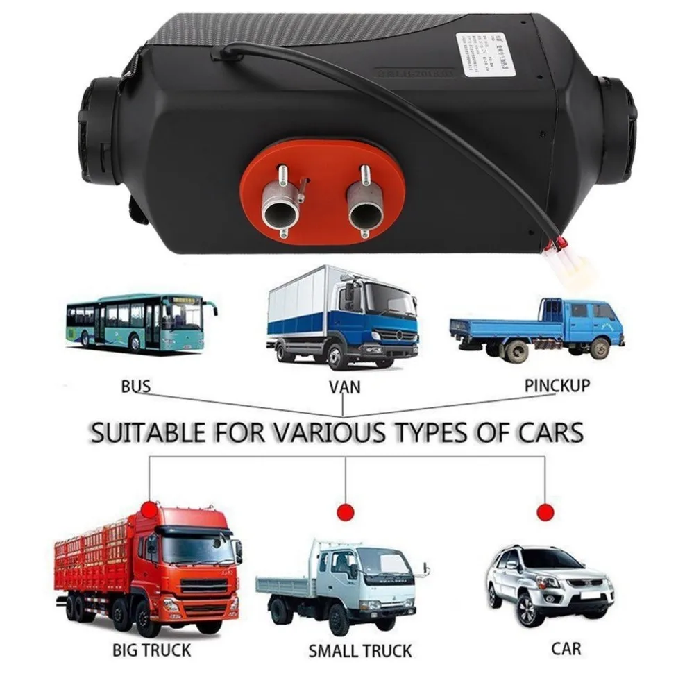 

12V/8000W Single Hole Car Heater LCD Dynamic Display Remote Control Silencer