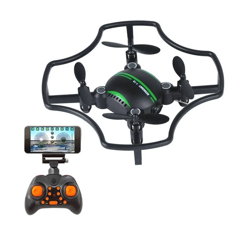 Мини Дрон удержание высоты RC Квадрокоптер F 19W Wifi FPV 480P камера селфи 0 3 м Антенна в