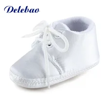 Newborn Baby Boy Or Girl Pure White The Baptism Of Shoes Unique Lace-up Soft Sole Cotton Christening First Walkers цена Newborn Baby Boy Or Girl Pure White The Baptism Of Shoes Unique Lace-up Soft Sole Cotton Christening First Walkers цены онлайн