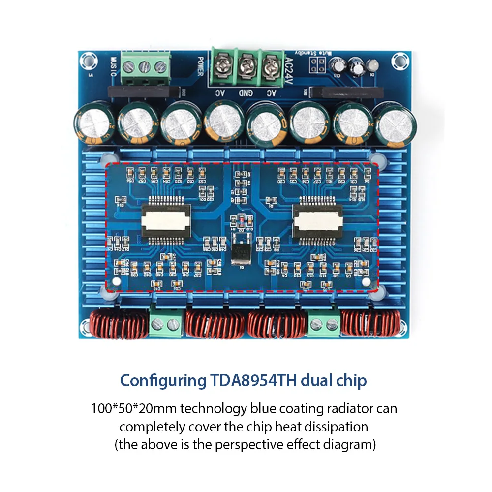 Ультра высокая мощность цифровой усилитель модуль AC 24 в стерео tda8954-й двойной чип 2x420 Вт XH-M252 цифровой усилитель мощности