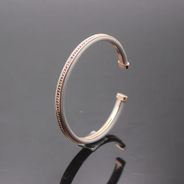 Anil Arjandas Men Cuff Bracelets Rose Gold Micro Pave Black Cz Stone Anil Arjandas Men Cuff Bracelets Rose Gold Micro Pave Black Cz Stone Beads Light Brown