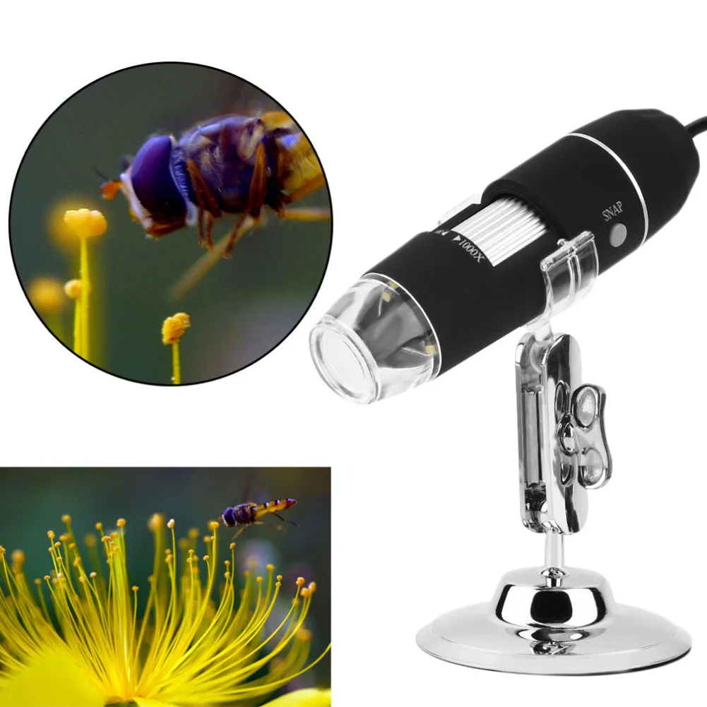 3 в 1 1000X8 светодиодный USB2.0 зум Цифровые микроскопы ручной биологический эндоскопа LB88