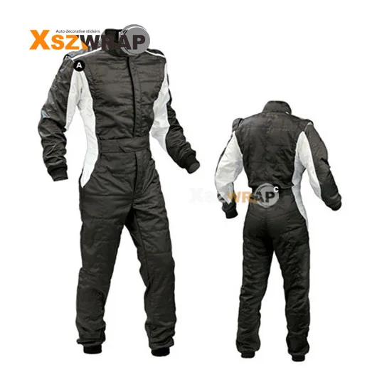 Профессиональные гоночные костюмы, тренировочные костюмы для гонок, комбинированная двухслойная водонепроницаемая одежда - Цвет: Черный