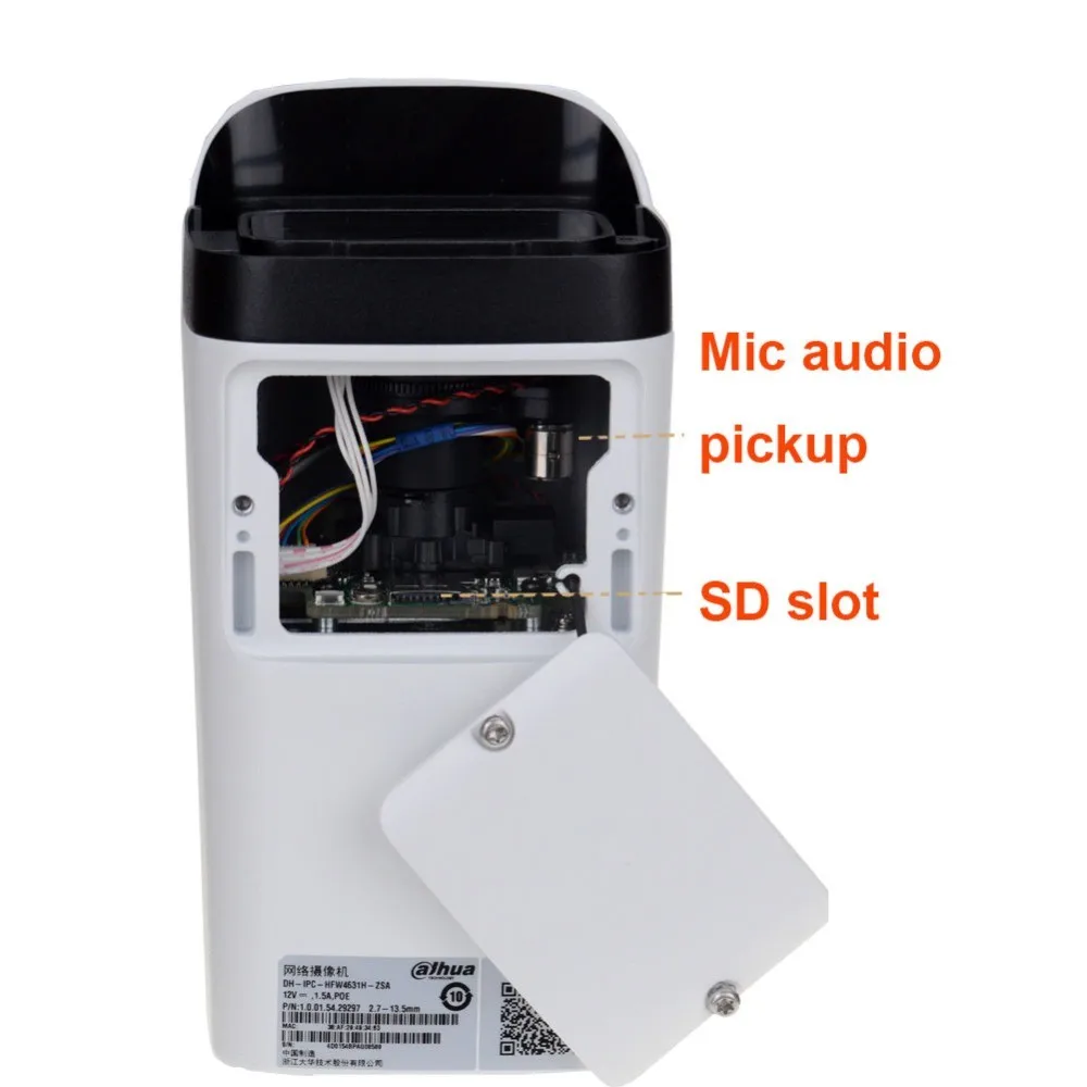 Origina 6MP IP Camera IPC-HFW4631H-ZSA Upgrade version of IPC-HFW4431R-Z with Build in Microphone SD Card slot PoE Camera 6MP HD Origina 6MP IP Camera IPC-HFW4631H-ZSA Upgrade version of IPC-HFW4431R-Z with Build in Microphone SD Card slot PoE Camera 6MP HD