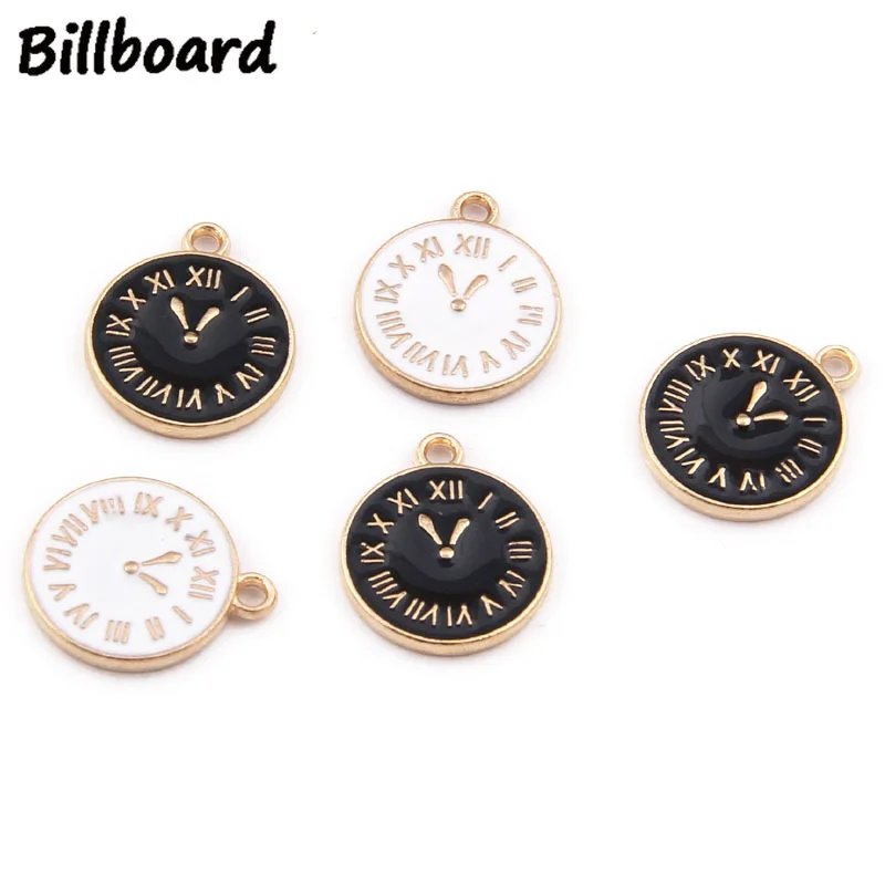 Enamel Charms for Bracelet Making Pendant Lot Jewelry Zinc Alloy Metal Trendy Clocks and Watches 10pcs/bag | Украшения и