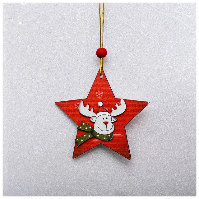ETya, украшение на рождественскую елку, Санта Клаус, бант, колокольчик, праздничные вечерние, деревянные, снеговик, лось, подвесной кулон, домашний Рождественский Декор - Цвет: Темно-серый