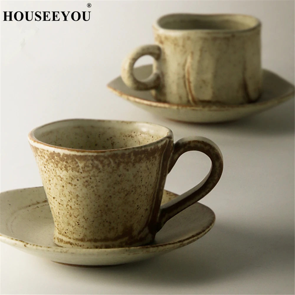 Кофейная чашка Цзиндэчжэнь блюдца керамические чашки в японском ретро стиле