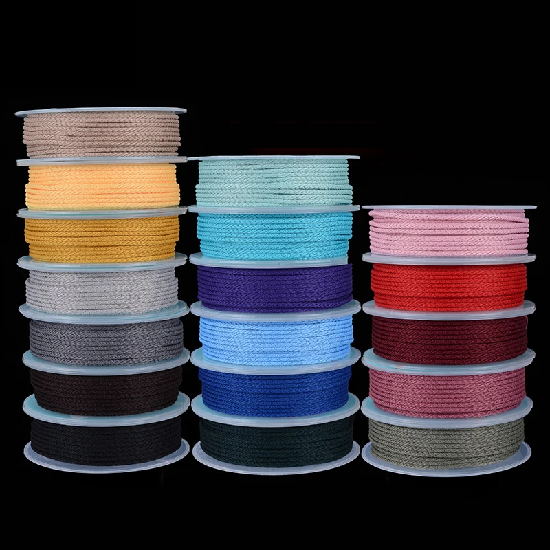 

MOQ=1PC Line Hard-wearing Nonelastic DIY Necklace Bracelet Knit Jewelry Componen Bead Cords/String/Thread Non-Fading Macrame