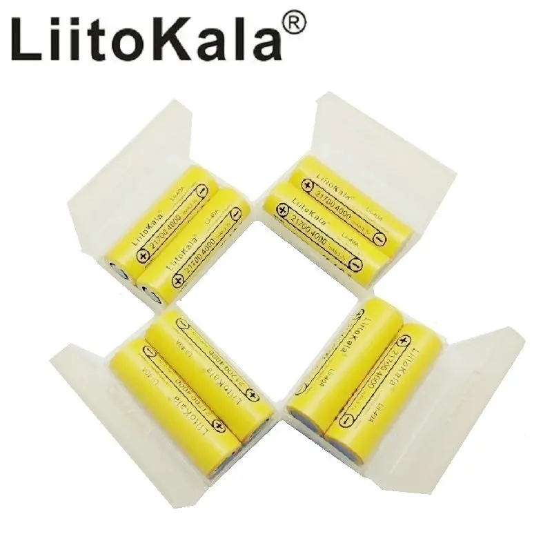

2-14pcs LiitoKala Lii-40A Original 21700 4000mAh 40A Rechargeable E Cigarette Battery fits CAPO