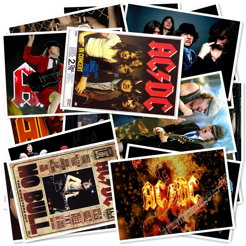 B1-1# ACDC Классическая серия стикеров 20/шт ПВХ художественная коллекция рукоделия Подарочная настенная дизайнерская наклейка граффити наклейка s